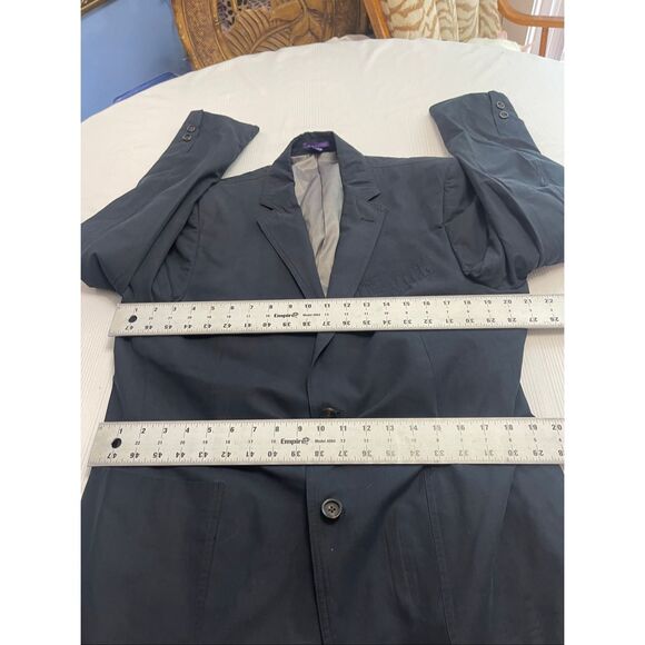 Patrick James Men’s Navy Blue Hyde Park 2 Button Blazer Size 42L - Picture 5 of 9